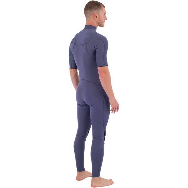 2026 Hurley Mens Air 2/2mm Short Sleeve Chest Zip Wetsuit MFS0013212 - Destroyer